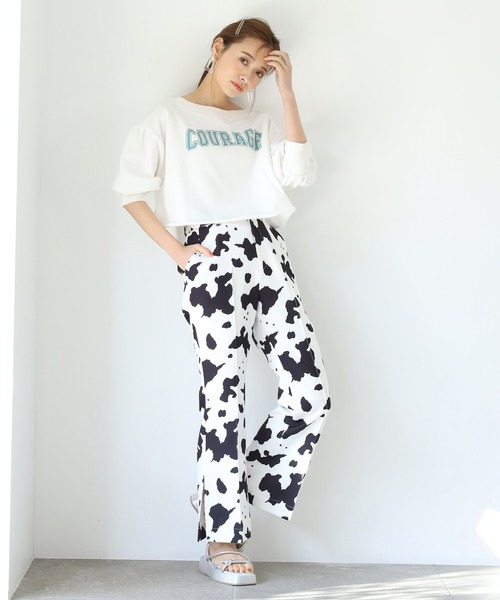 one after another NICE CLAUP（ワンアフターアナザーナイスクラップ）の「アソートフレアスラックス（スラックス・レディース・グレー/アイボリー/ブラック系その他/ベージュ系その他・SMALL/MEDIUM）」の14枚目の写真