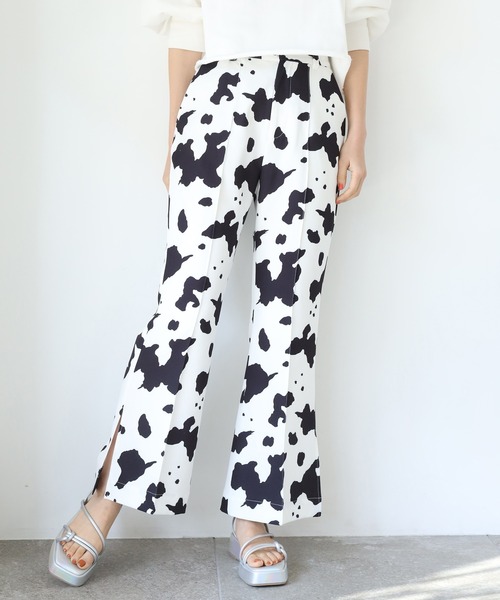 one after another NICE CLAUP（ワンアフターアナザーナイスクラップ）の「アソートフレアスラックス（スラックス・レディース・グレー/アイボリー/ブラック系その他/ベージュ系その他・SMALL/MEDIUM）」の10枚目の写真