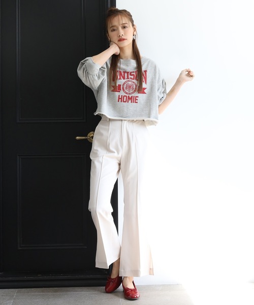 one after another NICE CLAUP（ワンアフターアナザーナイスクラップ）の「アソートフレアスラックス（スラックス・レディース・グレー/アイボリー/ブラック系その他/ベージュ系その他・SMALL/MEDIUM）」の16枚目の写真