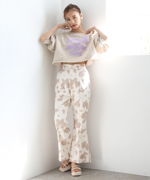 one after another NICE CLAUP（ワンアフターアナザーナイスクラップ）の「アソートフレアスラックス（スラックス・レディース・グレー/アイボリー/ブラック系その他/ベージュ系その他・SMALL/MEDIUM）」の13枚目の写真