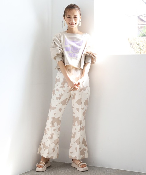 one after another NICE CLAUP（ワンアフターアナザーナイスクラップ）の「アソートフレアスラックス（スラックス・レディース・グレー/アイボリー/ブラック系その他/ベージュ系その他・SMALL/MEDIUM）」の18枚目の写真