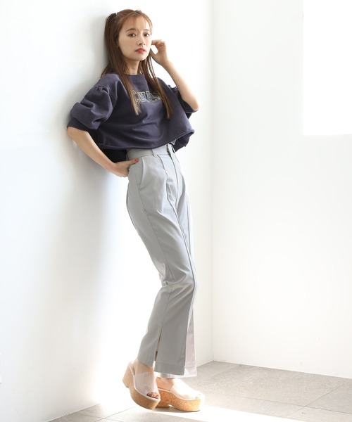 one after another NICE CLAUP（ワンアフターアナザーナイスクラップ）の「アソートフレアスラックス（スラックス・レディース・グレー/アイボリー/ブラック系その他/ベージュ系その他・SMALL/MEDIUM）」の12枚目の写真