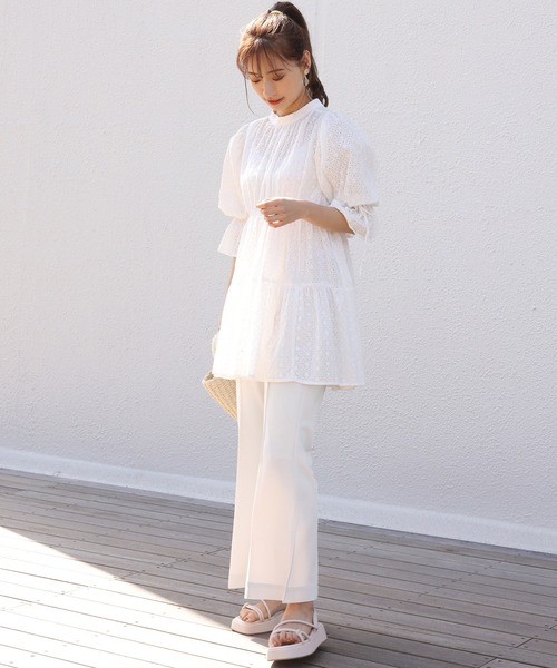 one after another NICE CLAUP（ワンアフターアナザーナイスクラップ）の「アソートフレアスラックス（スラックス・レディース・グレー/アイボリー/ブラック系その他/ベージュ系その他・SMALL/MEDIUM）」の20枚目の写真