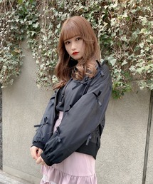 レディースのブルゾン ブラック 黒色系 リボン ファッション通販 Zozotown