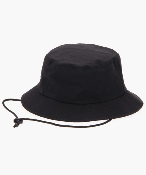 BRIEFING ブラック レインハット BRIEFING - MENS RAIN HAT / 刺繍ロゴ サファリハット ブラック