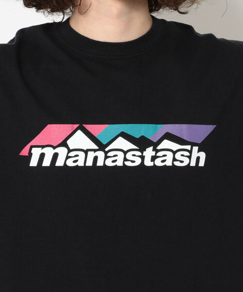 MANASTASH(マナスタッシュ)の「MANASTASH/マナスタッシュ COLOR SCHEME LOGO TEE(Tシャツ/カットソー・メンズ・ホワイト/ブラック/ブルー/グリーン・MEDIUM/LARGE/X-LARGE)」の8枚目の写真