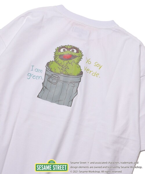 セール Web限定 Sesame Street セサミストリート 別注 オスカー バックプリントtシャツ Tシャツ カットソー Freak S Store フリークスストア のファッション通販 Zozotown