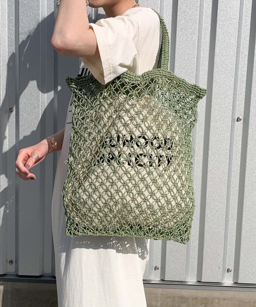 CIAOPANIC TYPY(チャオパニックティピー)の「indiaジュート編みBAG(かごバッグ・レディース・ベージュ/グリーン/ブルー/オレンジ・ONE SIZE)」の3枚目の写真