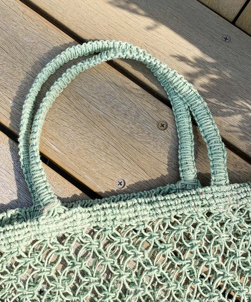 CIAOPANIC TYPY(チャオパニックティピー)の「indiaジュート編みBAG(かごバッグ・レディース・ベージュ/グリーン/ブルー/オレンジ・ONE SIZE)」の11枚目の写真