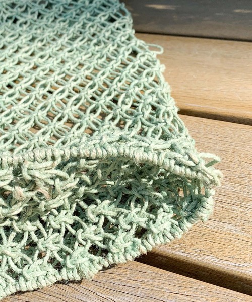 CIAOPANIC TYPY(チャオパニックティピー)の「indiaジュート編みBAG(かごバッグ・レディース・ベージュ/グリーン/ブルー/オレンジ・ONE SIZE)」の14枚目の写真