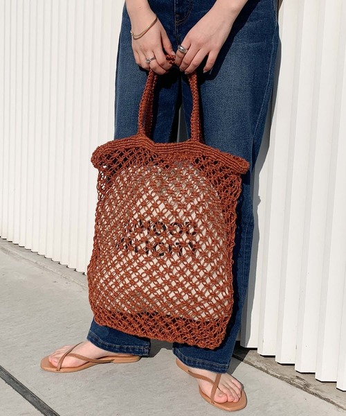 CIAOPANIC TYPY(チャオパニックティピー)の「indiaジュート編みBAG(かごバッグ・レディース・ベージュ/グリーン/ブルー/オレンジ・ONE SIZE)」の7枚目の写真