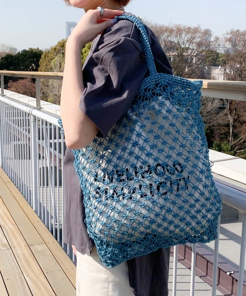 CIAOPANIC TYPY(チャオパニックティピー)の「indiaジュート編みBAG(かごバッグ・レディース・ベージュ/グリーン/ブルー/オレンジ・ONE SIZE)」の13枚目の写真