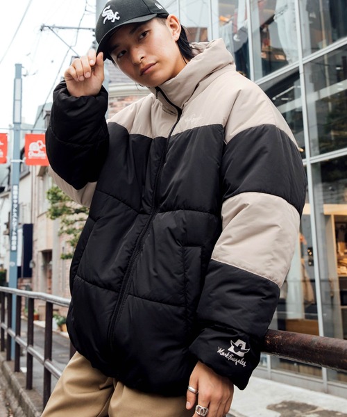 Mark Gonzales（マーク・ゴンザレス）の「Mark Gonzales/マークゴンザレス MONO-MART別注 ビッグシルエット ハイネック ボリュームスリーブ中綿ジャケット（ダウンジャケット/コート・メンズ・グレー系その他2/グレー系その他/ブラック系その他2/ブラック系その他・FREE）」の15枚目の写真