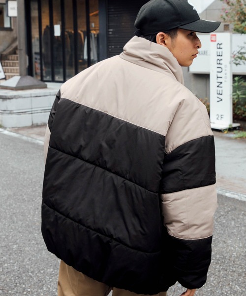 Mark Gonzales（マーク・ゴンザレス）の「Mark Gonzales/マークゴンザレス MONO-MART別注 ビッグシルエット ハイネック ボリュームスリーブ中綿ジャケット（ダウンジャケット/コート・メンズ・グレー系その他2/グレー系その他/ブラック系その他2/ブラック系その他・FREE）」の16枚目の写真