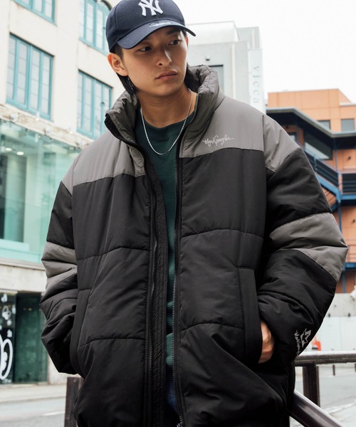 Mark Gonzales（マーク・ゴンザレス）の「Mark Gonzales/マークゴンザレス MONO-MART別注 ビッグシルエット ハイネック ボリュームスリーブ中綿ジャケット（ダウンジャケット/コート・メンズ・グレー系その他2/グレー系その他/ブラック系その他2/ブラック系その他・FREE）」の19枚目の写真