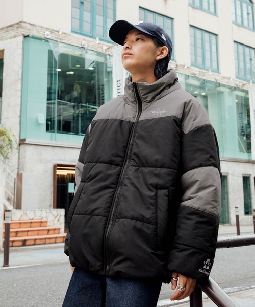 Mark Gonzales（マーク・ゴンザレス）の「Mark Gonzales/マークゴンザレス MONO-MART別注 ビッグシルエット ハイネック ボリュームスリーブ中綿ジャケット（ダウンジャケット/コート・メンズ・グレー系その他2/グレー系その他/ブラック系その他2/ブラック系その他・FREE）」の20枚目の写真