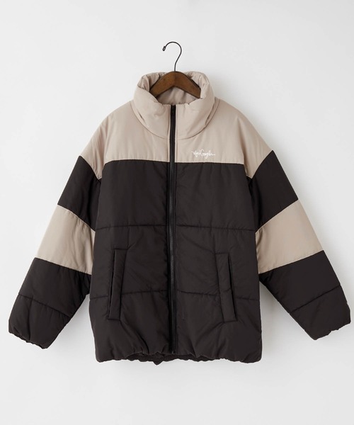 Mark Gonzales（マーク・ゴンザレス）の「Mark Gonzales/マークゴンザレス MONO-MART別注 ビッグシルエット ハイネック ボリュームスリーブ中綿ジャケット（ダウンジャケット/コート・メンズ・グレー系その他2/グレー系その他/ブラック系その他2/ブラック系その他・FREE）」の5枚目の写真