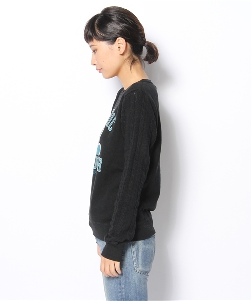 HYSTERIC GLAMOUR（ヒステリックグラマー）の「BEAR COLLEGE pt SW（スウェット・レディース・ホワイト/トップグレー/ブラック・FREE）」の10枚目の写真