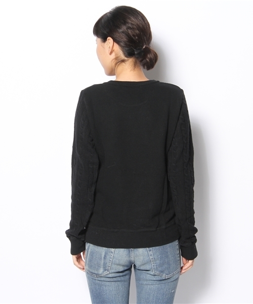 HYSTERIC GLAMOUR（ヒステリックグラマー）の「BEAR COLLEGE pt SW（スウェット・レディース・ホワイト/トップグレー/ブラック・FREE）」の11枚目の写真