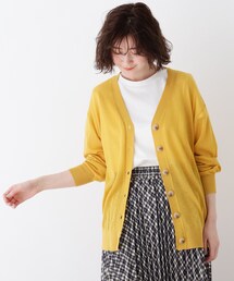 DRESKIP | 洗える Vネックシアーニットカーディガン(カーディガン/ボレロ)