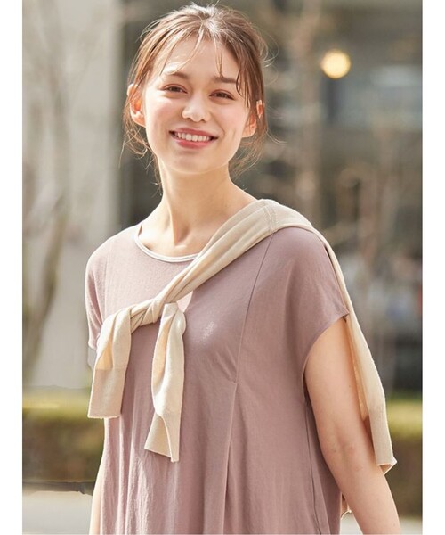 DRESKIP(ドレスキップ)の「◆洗える Vネックシアーニットカーディガン(カーディガン/ボレロ・レディース・ブラック/イエロー/ライトベージュ/オフホワイト・02/04/03)」の15枚目の写真