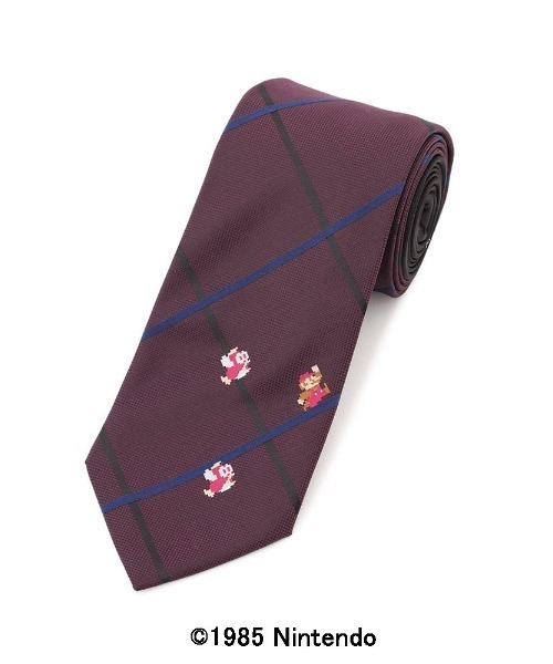 Perfect Suit FActory（パーフェクトスーツファクトリー）の「スーパーマリオネクタイ　チェック　ワイン/ネイビー/サックス（ネクタイ・メンズ・ネイビー/サックスブルー/ワイン・FREE）」の3枚目の写真