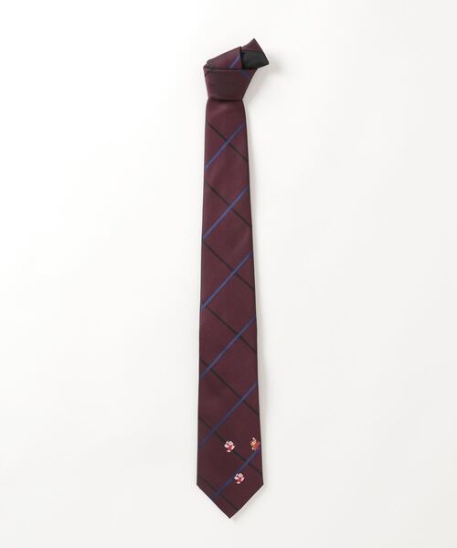 Perfect Suit FActory（パーフェクトスーツファクトリー）の「スーパーマリオネクタイ　チェック　ワイン/ネイビー/サックス（ネクタイ・メンズ・ネイビー/サックスブルー/ワイン・FREE）」の19枚目の写真