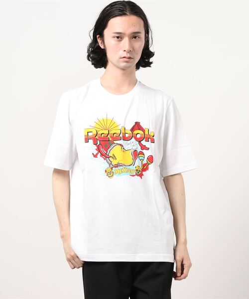 Reebok(リーボック)の「クラシックス Tシャツ / Classics T-Shirt(Tシャツ/カットソー・メンズ・ホワイト/グリーン・SMALL/MEDIUM/LARGE/X-LARGE/XX-LARGE/X-SMALL/XXX-LARGE)」の9枚目の写真