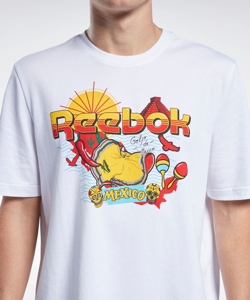 Reebok(リーボック)の「クラシックス Tシャツ / Classics T-Shirt(Tシャツ/カットソー・メンズ・ホワイト/グリーン・SMALL/MEDIUM/LARGE/X-LARGE/XX-LARGE/X-SMALL/XXX-LARGE)」の5枚目の写真