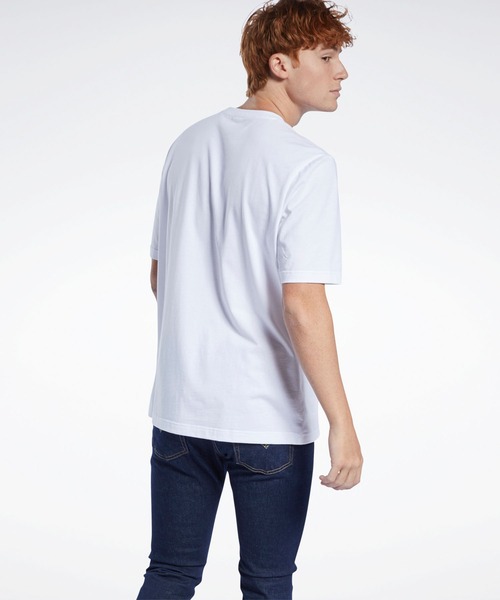 Reebok(リーボック)の「クラシックス Tシャツ / Classics T-Shirt(Tシャツ/カットソー・メンズ・ホワイト/グリーン・SMALL/MEDIUM/LARGE/X-LARGE/XX-LARGE/X-SMALL/XXX-LARGE)」の4枚目の写真