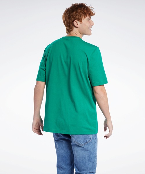 Reebok(リーボック)の「クラシックス Tシャツ / Classics T-Shirt(Tシャツ/カットソー・メンズ・ホワイト/グリーン・SMALL/MEDIUM/LARGE/X-LARGE/XX-LARGE/X-SMALL/XXX-LARGE)」の7枚目の写真