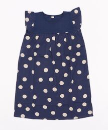 【キッズ】EC店舗限定綿麻フリルプリントワンピース