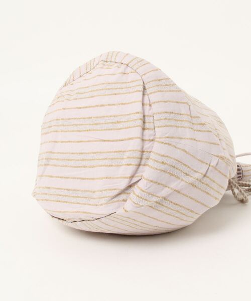 SALON adam et rope'(サロン アダム エ ロペ)の「コードストライプポーチ(ショルダーバッグ・レディース・グレー/オレンジ・FREE)」の7枚目の写真