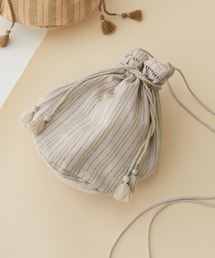 SALON adam et rope' | コードストライプポーチ(ショルダーバッグ)