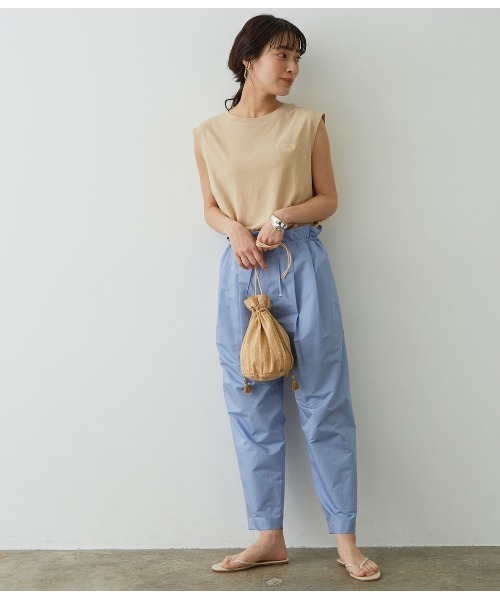 SALON adam et rope'(サロン アダム エ ロペ)の「コードストライプポーチ(ショルダーバッグ・レディース・グレー/オレンジ・FREE)」の16枚目の写真