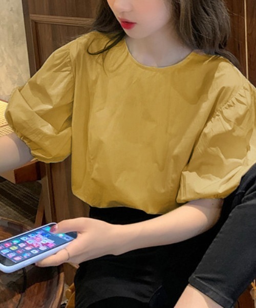 MARNI 2019ss クルーネック パフスリーブ ブラウス MARNI 2019ss クルーネック パフスリーブ ブラウス