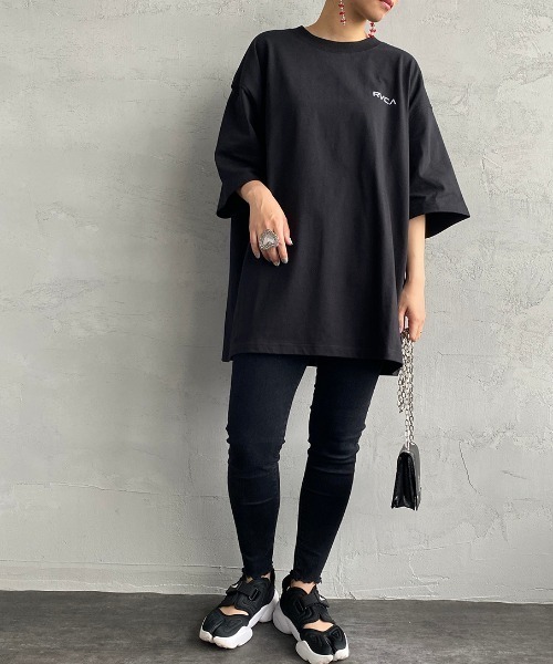 RVCA（ルーカ）の「[RVCA/ルーカ] RVCA PE バックプリントTシャツ（Tシャツ/カットソー・レディース・ホワイト/ブラック・S/M/L）」の4枚目の写真