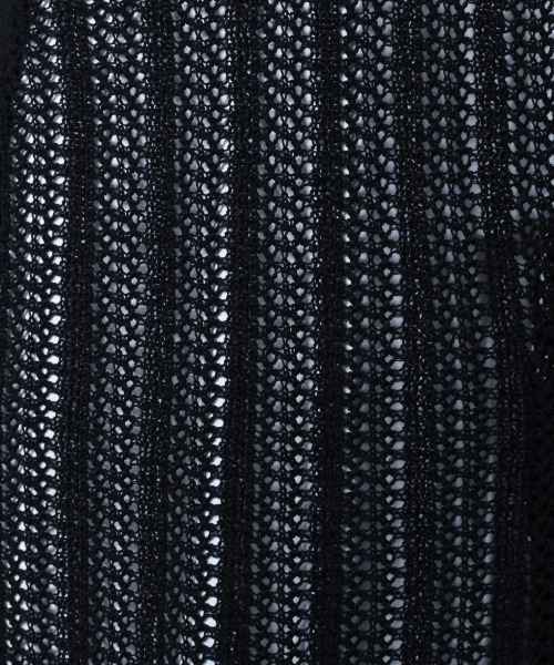 HARE（ハレ）の「スカシアミニットカーディガン(HARE)（ニット/セーター・メンズ・ブラック/グレー/グリーン・FREE）」の7枚目の写真