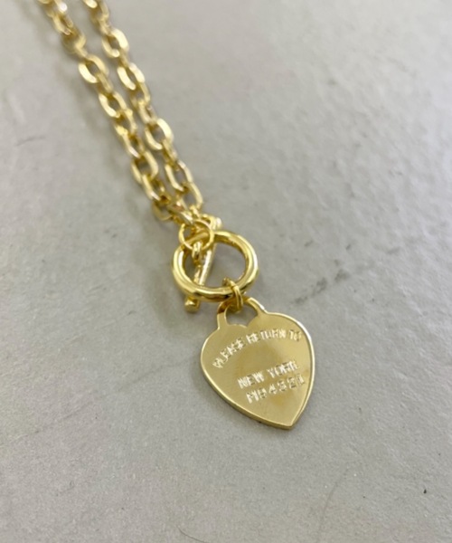 SHAGGIE(シャギー)の「ハートチャームネックレス(ネックレス・レディース・シルバー/ゴールド・FREE)」の2枚目の写真