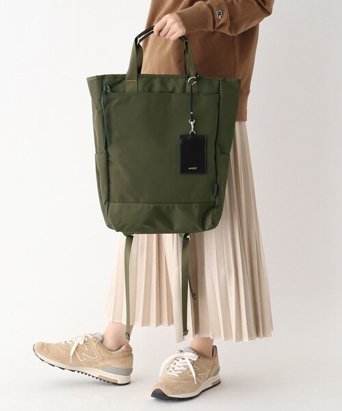 anello(アネロ)の「◆anello/アネロ NOAH 撥水 2WAY トートリュック(バックパック/リュック・レディース・ブラック/ネイビー/グレー/オリーブ/レッド系1・99)」の13枚目の写真