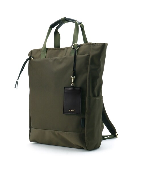 anello(アネロ)の「◆anello/アネロ NOAH 撥水 2WAY トートリュック(バックパック/リュック・レディース・ブラック/ネイビー/グレー/オリーブ/レッド系1・99)」の10枚目の写真