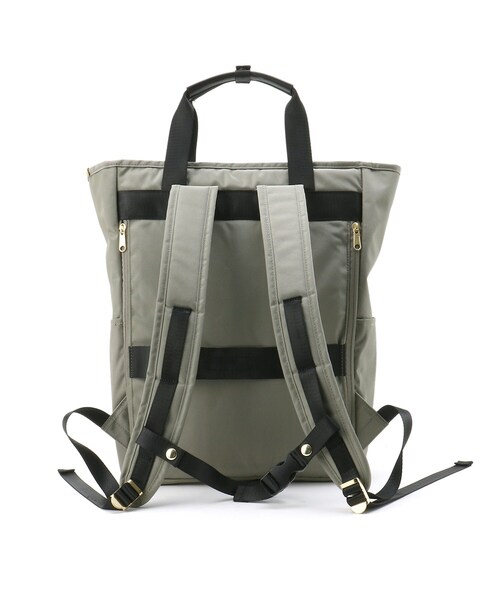 anello(アネロ)の「◆anello/アネロ NOAH 撥水 2WAY トートリュック(バックパック/リュック・レディース・ブラック/ネイビー/グレー/オリーブ/レッド系1・99)」の12枚目の写真