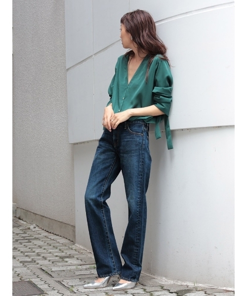 Ungrid（アングリッド）の「加工デニムパンツ（デニムパンツ・レディース・ブルー・24inch）」の9枚目の写真