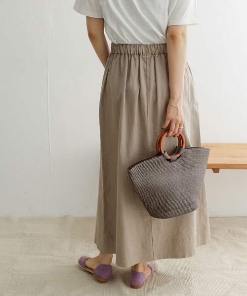 URBAN RESEARCH DOORS(アーバンリサーチドアーズ)の「ラミーイージーセミフレアスカート(スカート・レディース・ライトグレー/ブラック/ブラウン・ONE)」の10枚目の写真