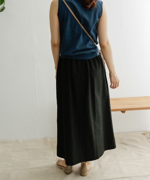 URBAN RESEARCH DOORS(アーバンリサーチドアーズ)の「ラミーイージーセミフレアスカート(スカート・レディース・ライトグレー/ブラック/ブラウン・ONE)」の21枚目の写真