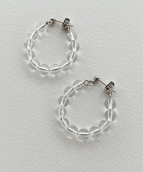 apres jour mignon(アプレジュールミニョン)の「【apresjour mignon×ARIAZ】ボールフープピアス(ピアス(両耳用)・レディース・その他/ゴールド/シルバー・ONESIZE)」の3枚目の写真