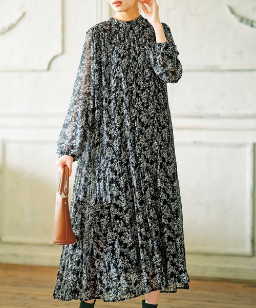 セール 21秋新着 バックリボンプリーツフレアーワンピース ワンピース Geera ジーラ のファッション通販 Zozotown