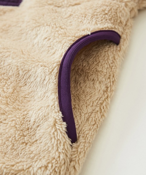 CUBE SUGAR（キューブシュガー）の「ソフトボア アウトドア ジップアップ ブルゾン（ブルゾン・レディース・マルチ/チャコールグレー/ブラウン/ナチュラル・M）」の15枚目の写真