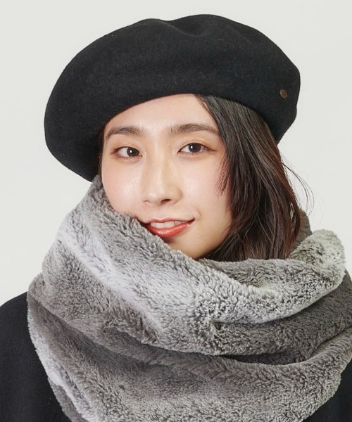 milsa（ミルサ）の「milsa Basque Beret（ハンチング/ベレー帽・レディース・キャメル/オフホワイト/ブルー/ブラック/ワイン/グレー・M/57.5cm）」の3枚目の写真