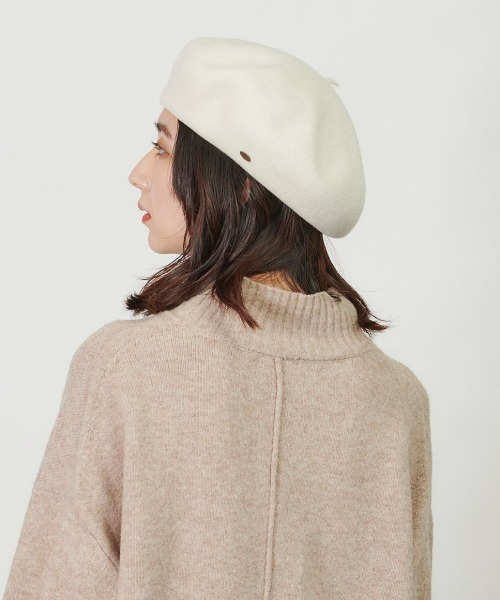 milsa（ミルサ）の「milsa Basque Beret（ハンチング/ベレー帽・レディース・キャメル/オフホワイト/ブルー/ブラック/ワイン/グレー・M/57.5cm）」の15枚目の写真